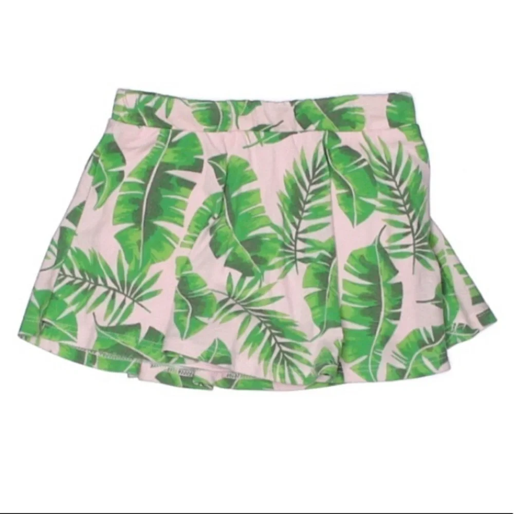 Children’s place palm island print pink cotton skirt vacation 18-24 m